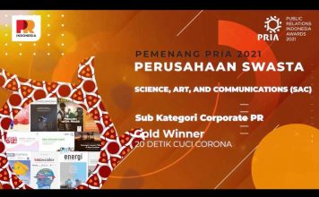 Ditantang Pandemi, SAC Sabet Gold Winner di Ajang PR Indonesia Awards 2021