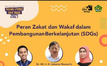Webinar Nasional Volume 3 Festival Literasi Zakat Wakaf 2021 “Peran Zakat dan Wakaf dalam Pembangunan Berkelanjutan (SDGs)”